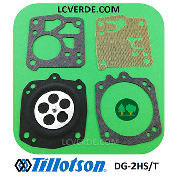 Kit Riparazione Revisione Membrane Guarnizioni Carburatore TILLOTSON DG 2HST ricambi LCVERDE.com