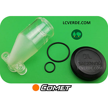 Kit Serbatoio Olio Completo Pompa Irrorazione Comet APS APS31 APS41 APS51 APS61 APS71 ricambi LCVERDE.com 1210020000 12100390 0402014100 0421001500A