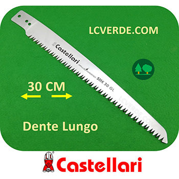 Lama 30 cm Dente Lungo Segaccio Castellari 30 GL ricambi LCVERDE.com potatura bushcrafter outdoor forestale agricolo camping forestale pota