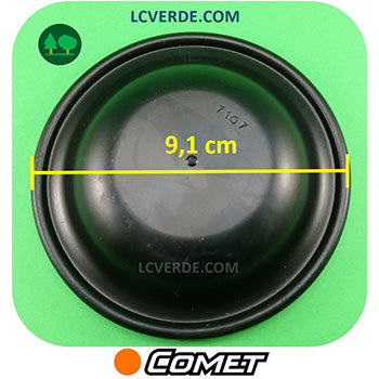 Membrana Accumulatore Camera Aria Pompa Irrorazione Comet MC MP IDS BP ricambio LCVERDE.com 1800003300