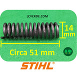 Molla Antivibrante Ammortizzatore Motosega Stihl MS192 MS193 MS194 MS201 ricambio LCVERDE.com 11377913101