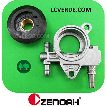 Pompa Olio Lubrificazione Catena Motosega Zenoah G2500 G3300 G3800 GZ3500 G250 ricambi LCVERDE.com spare parts