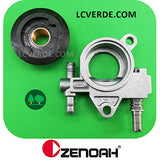 Pompa Olio Lubrificazione Catena Motosega Zenoah G2500 G3300 G3800 GZ3500 G250 ricambi LCVERDE.com spare parts