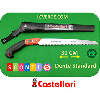Segaccio Seghetto Castellari Lama Dritta 30 cm SME30G LCVERDE.com Pota Potatura Agricoltura Giardinaggio Forestale Bushcraft Camping Outdoor Fai da Te