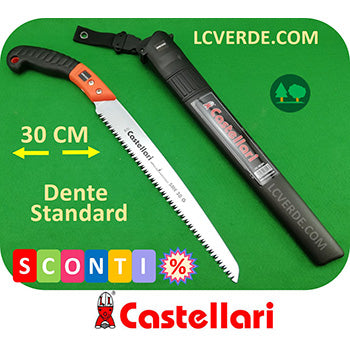 Segaccio Seghetto Castellari Lama Dritta 30 cm SME30G LCVERDE.com Potatura Agricoltura Giardinaggio Forestale Bushcraft Camping Outdoor Fai da Te