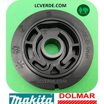 Semi Puleggia Grande Avviamento Motosega Makita EA3100 EA3110 Dolmar PS311 PS310 ricambi LCVERDE.com spare part