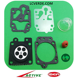 Serie Kit Membrane Guarnizioni Revisione Riparazione Carburatore Decespugliatore ACTIVE ricambi LCVERDE.com