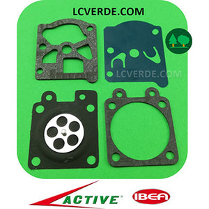 Serie Kit Membrane Guarnizioni Riparazione Revisione Carburatore Motosega Active Ibea Motosega ricambi LCVERDE.com