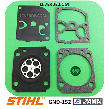 Serie Kit membrane guarnizioni riparazione revisione carburatore motosega Stihl MS193 MS194 ricambi LCVERDE.com