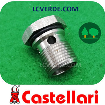 Tappo Filettato Tenuta Scambiatore Abbacchiatore Aria Compressa Pneumatico Raccolta Olive CASTELLARI PN PNT PNS PNX PNXT Vertigo ricambi LCVERDE.com 100OP39