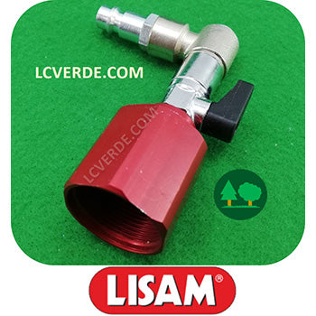 Terminale Rubinetto Asta Pneumatica Aria Compressa Fissa Telescopica LISAM Raccolta Olive ricambio LCVERDE.com 9063