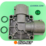 Testata Destra Dx Pompa Irrorazione Comet MC20 MC25 MC15 ricambio LCVERDE.com 3218001500 1210004600