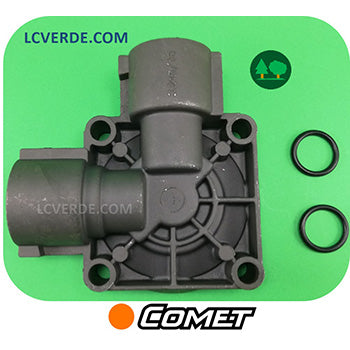 Testata Sinistra Sx Pompa Irrorazione Comet MC20 MC25 MC15 ricambi LCVERDE.com 3218001600 1210004600