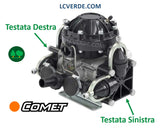 Testata Destra Dx pompa irrorazione Comet P48 P38 P35 ricambio LCVERDE.com 3218006600