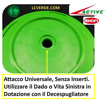 Testina Decespugliatore Batti Vai Active Ibea 150 Pro Accessori LCVERDE.com montaggio