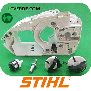 carter basamento monoblocco serbatoio miscela olio motosega Stihl ms150 ms151 ricambi LCVERDE.com spare parts