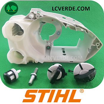carter basamento monoblocco serbatoio miscela olio motosega Stihl ms150 ms151 ricambio LCVERDE.com spare parts