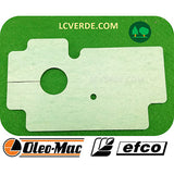 guarnizione parapolvere aspirazione flangia collettore decespugliatore OleoMac Efco ricambio LCVERDE.com 50160060r