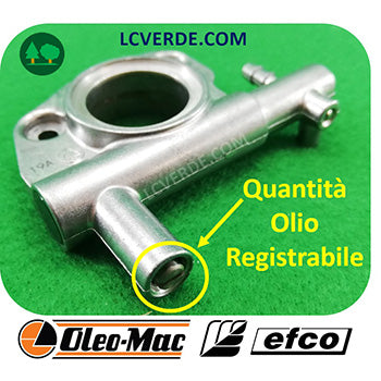 pompa olio registrabile motosega OleoMac Efco ricambi LCVERDE.com 50170051BR spare parts